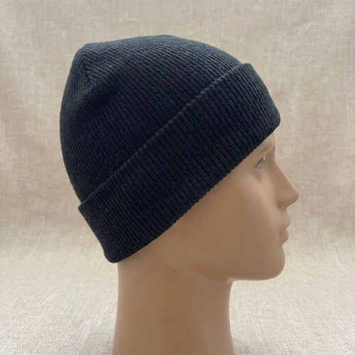 Black Plain Beanie