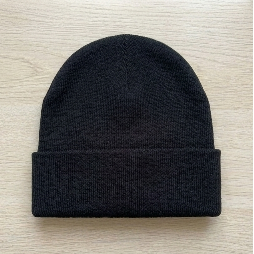 Black Plain Beanie
