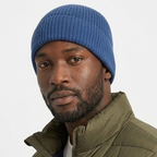 Blue Plain Beanie