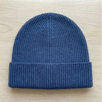 Blue Plain Beanie
