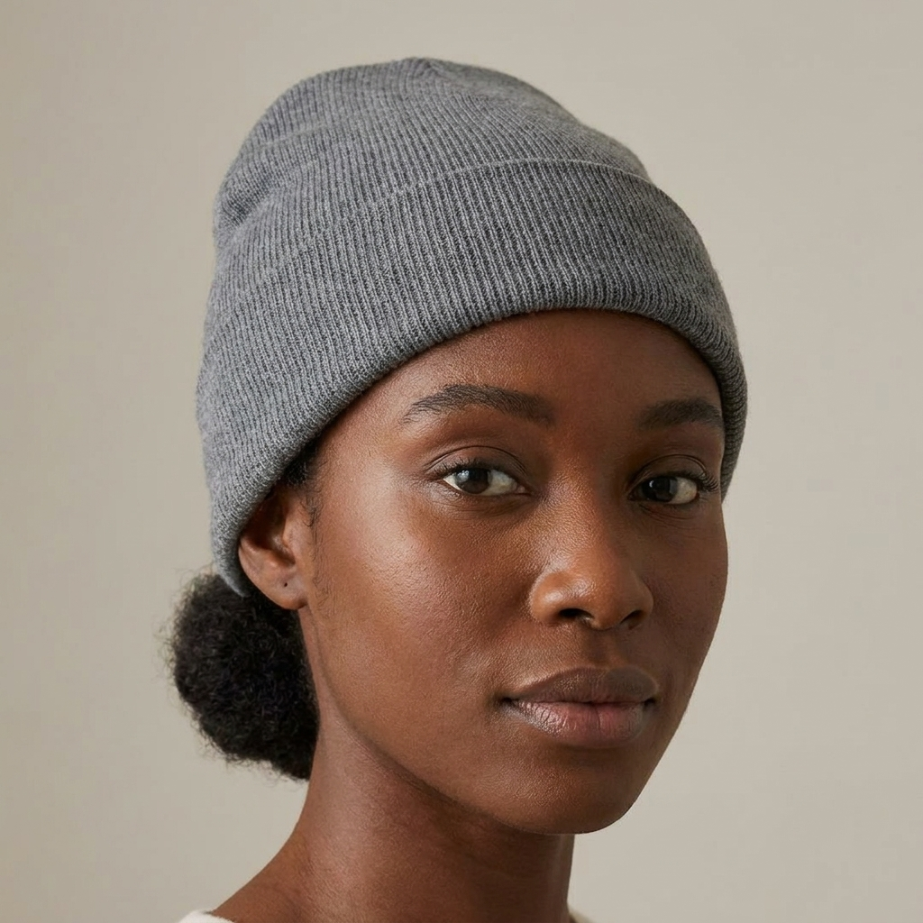 Grey Plain Beanie