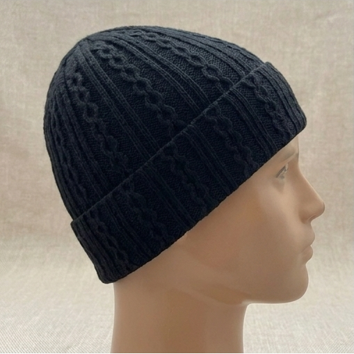 Black Knitted Beanie