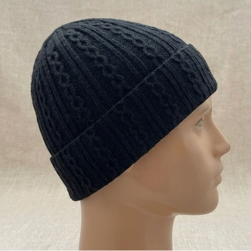 Black Knitted Beanie