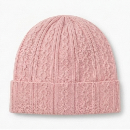 Pink Knitted Beanie